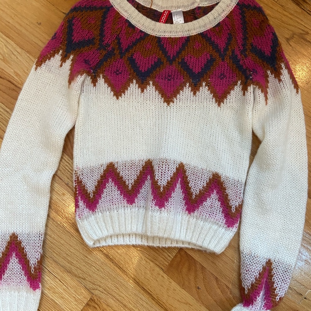 Womens aztec print sweater